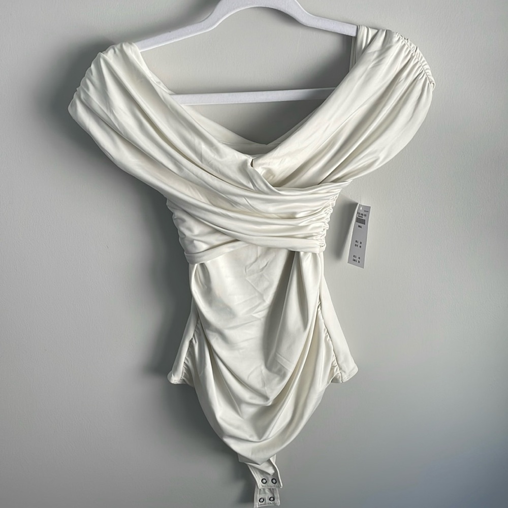 A&F Sleek Seamless Ruched Wrap Bodysuit